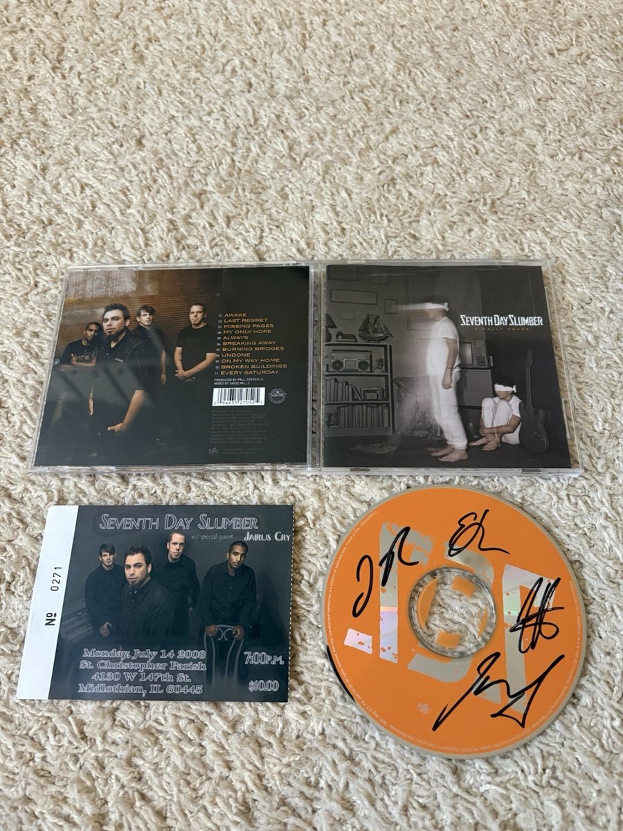 SIGNED! Finally...By Seventh Day Slumber CD Rock Disciple Pillar Red Nine Lashes