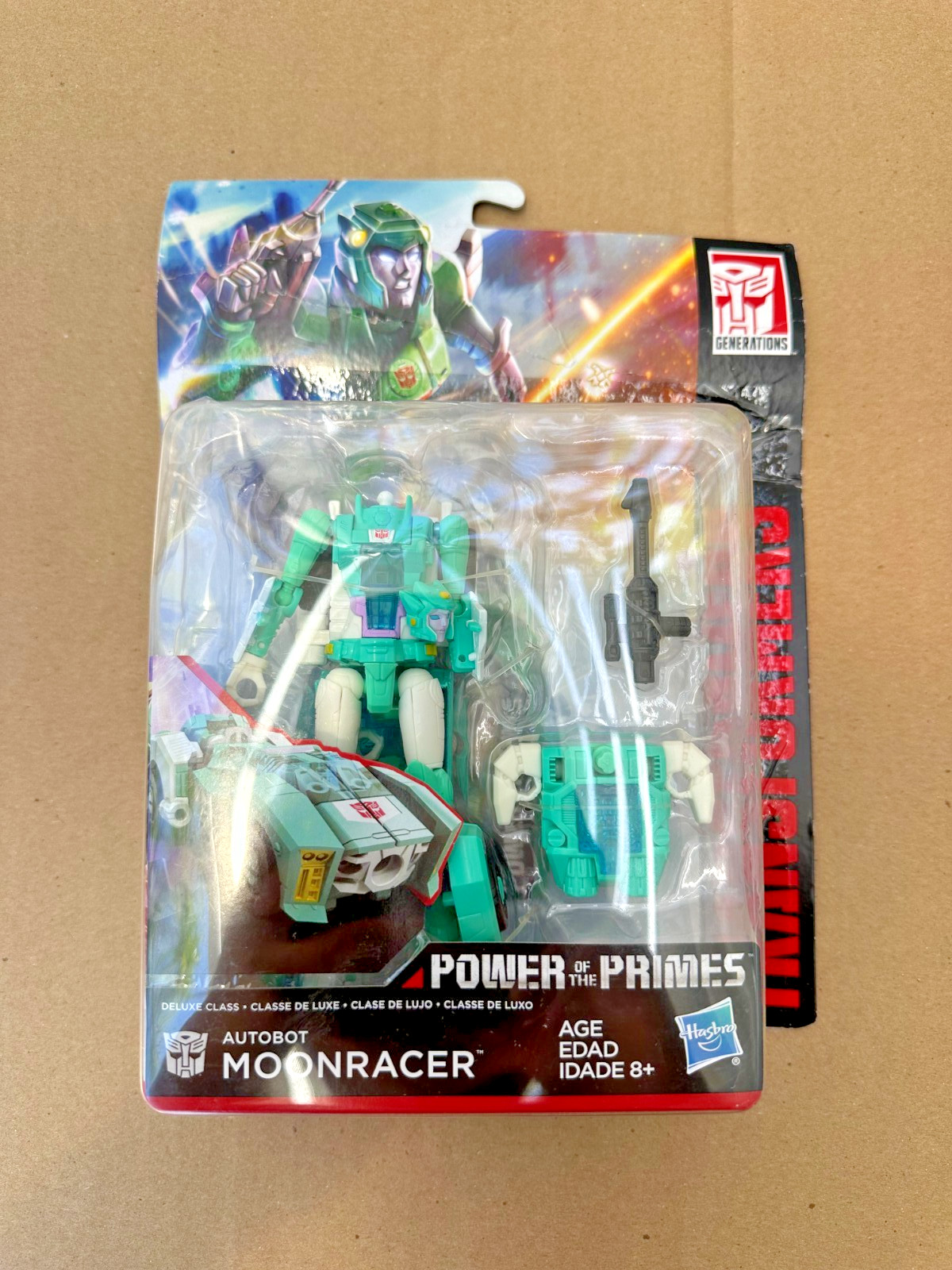 Hasbro Transformers Power of the Primes AUTOBOT MOONRACER COMBINATORE NUOVO NON COME NUOVO