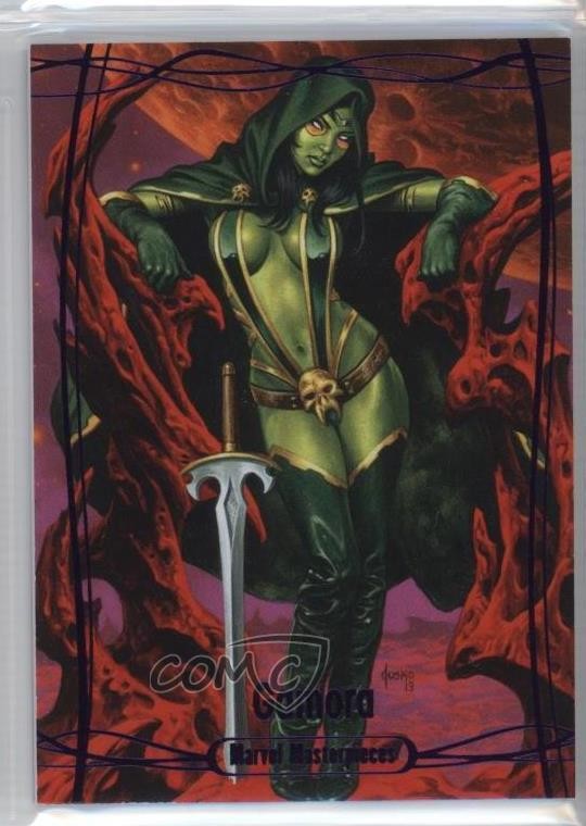2016 Upper Deck Marvel Capolavori Epico Viola 123/199 Gamora #34 i1f