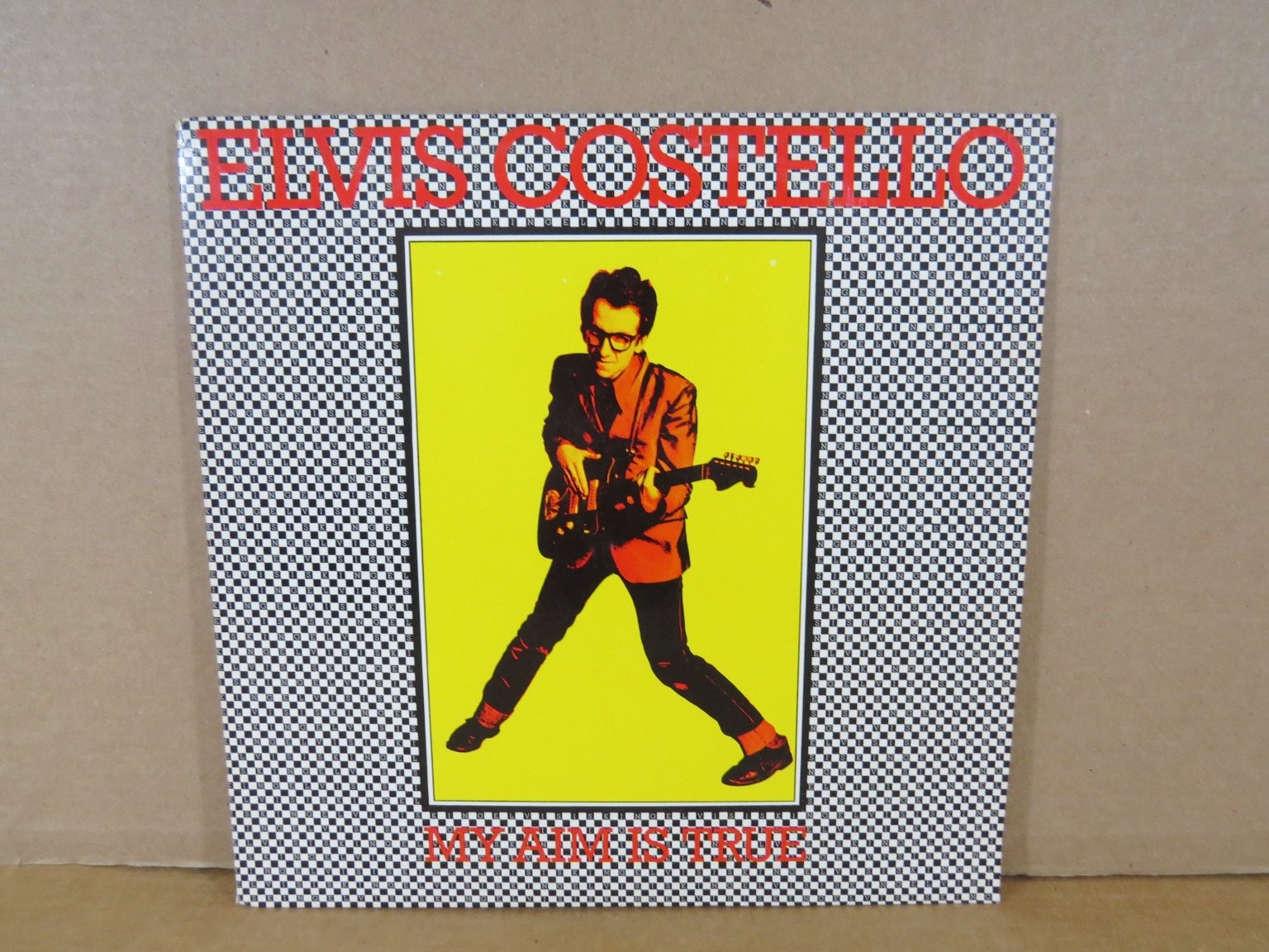 Elvis Costello - My Aim Is True LP Record 1977 Columbia New Wave Rock 33 RPM EXC
