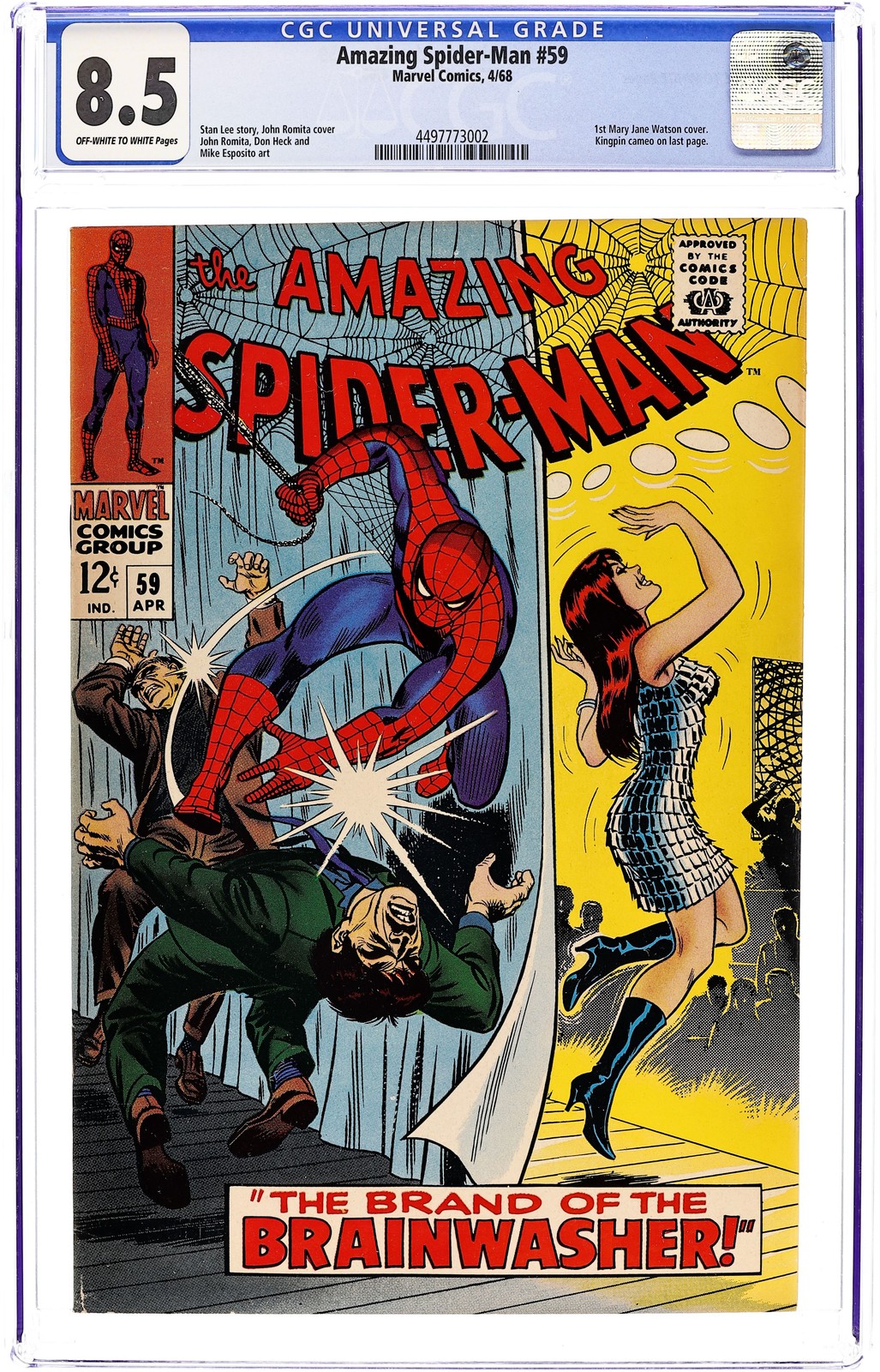 Amazing Spider-Man #59 CGC 8.5 1968 4497773002