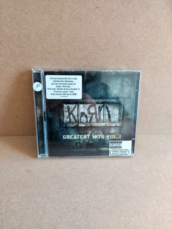 Cd audio + dvd Korn "Greatest hits vol1" 2004