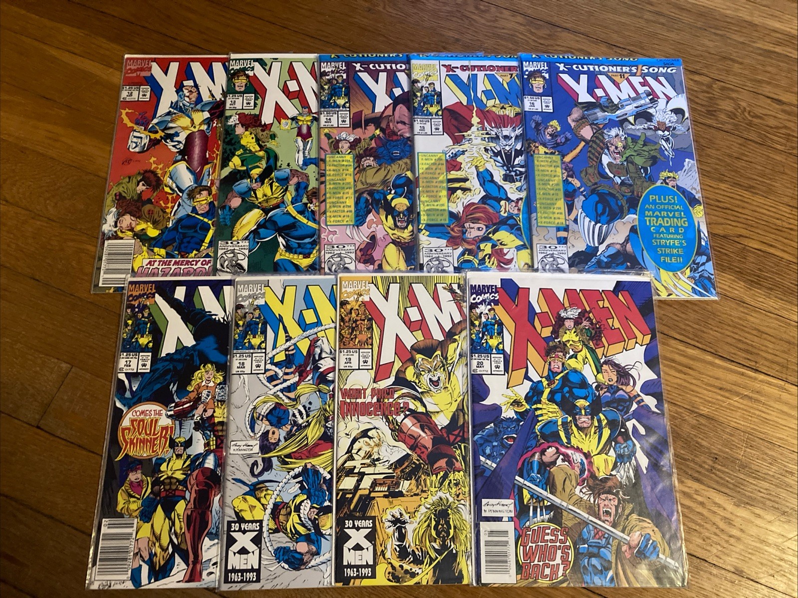 Lotto fumetti X-Men 1991 12 13 14 15 16 sigillati 17 18 19 20