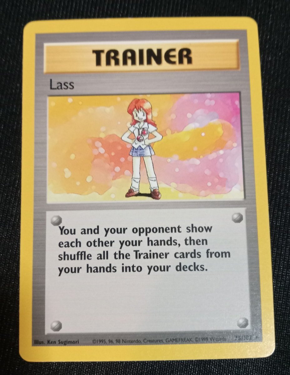 Lass 075/102, VLP Non Holo Rara, Set Base Illimitato, Carta Pokémon Vintage WotC