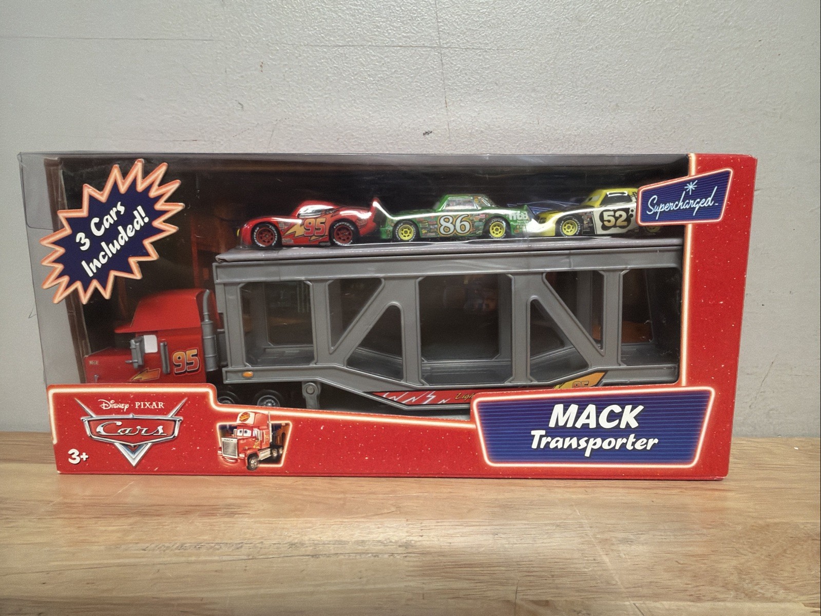 Disney Pixar Cars Mack Transporter with Lightning McQueen Chick Hicks Leak Less