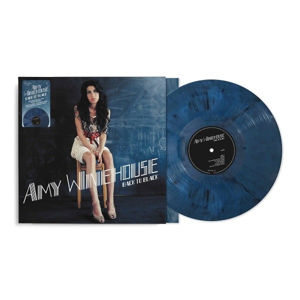 AMY WINEHOUSE - BACK TO BLACK (20TH ANNIVERSARY) BLUE MARBLED VINYL LP NEU
