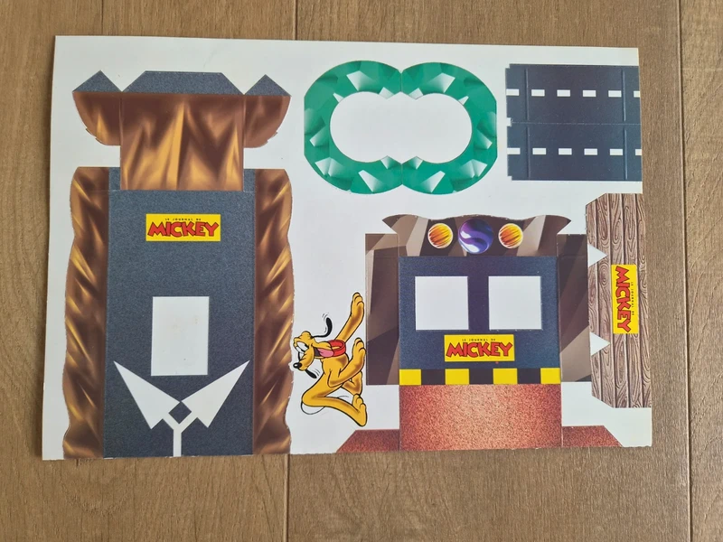 Maquette complète jeu Mickey Pluto Dingo Journal de Mickey