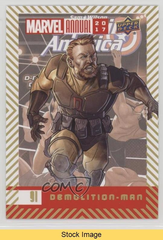 2017 Upper Deck Marvel Annual Gold Foil Demolition-Man #91 LEGGI 4fl