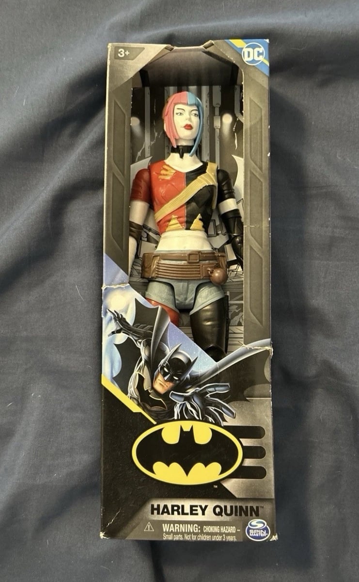 Spin Master Harley Quinn 12-Inch DC Action Figure With Bold Batman-Themed Design