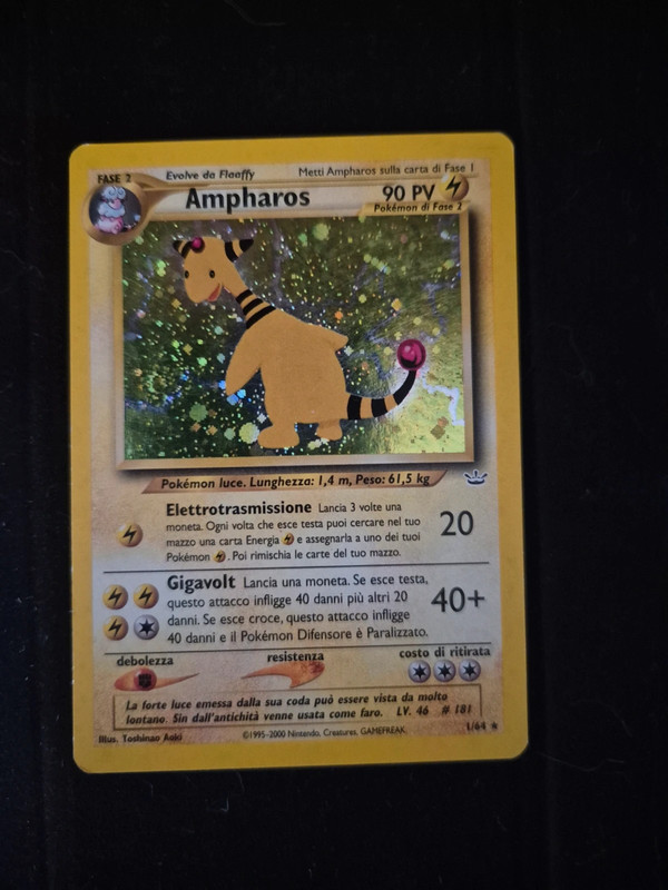 Ampharos Neo Revelation Holo