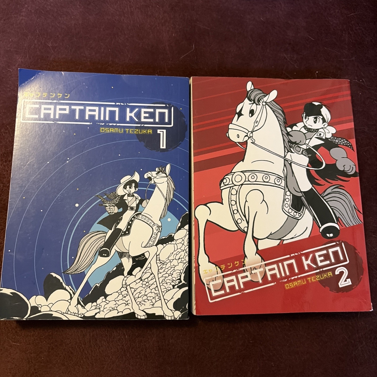 Captain Ken Vol 1-2 Set Completo Osamu Tezuka Manga Inglese DMP Platinum Fuori Produzione