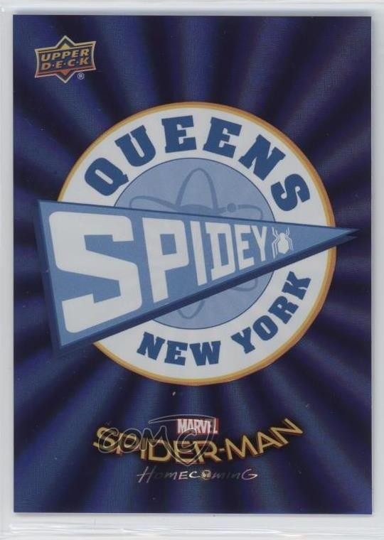 2017 Upper Deck Marvel Spider-Man Homecoming Wal-Mart Esclusivo Foil Blu d8k