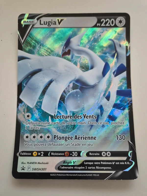 Grande carte pokemon lugia
