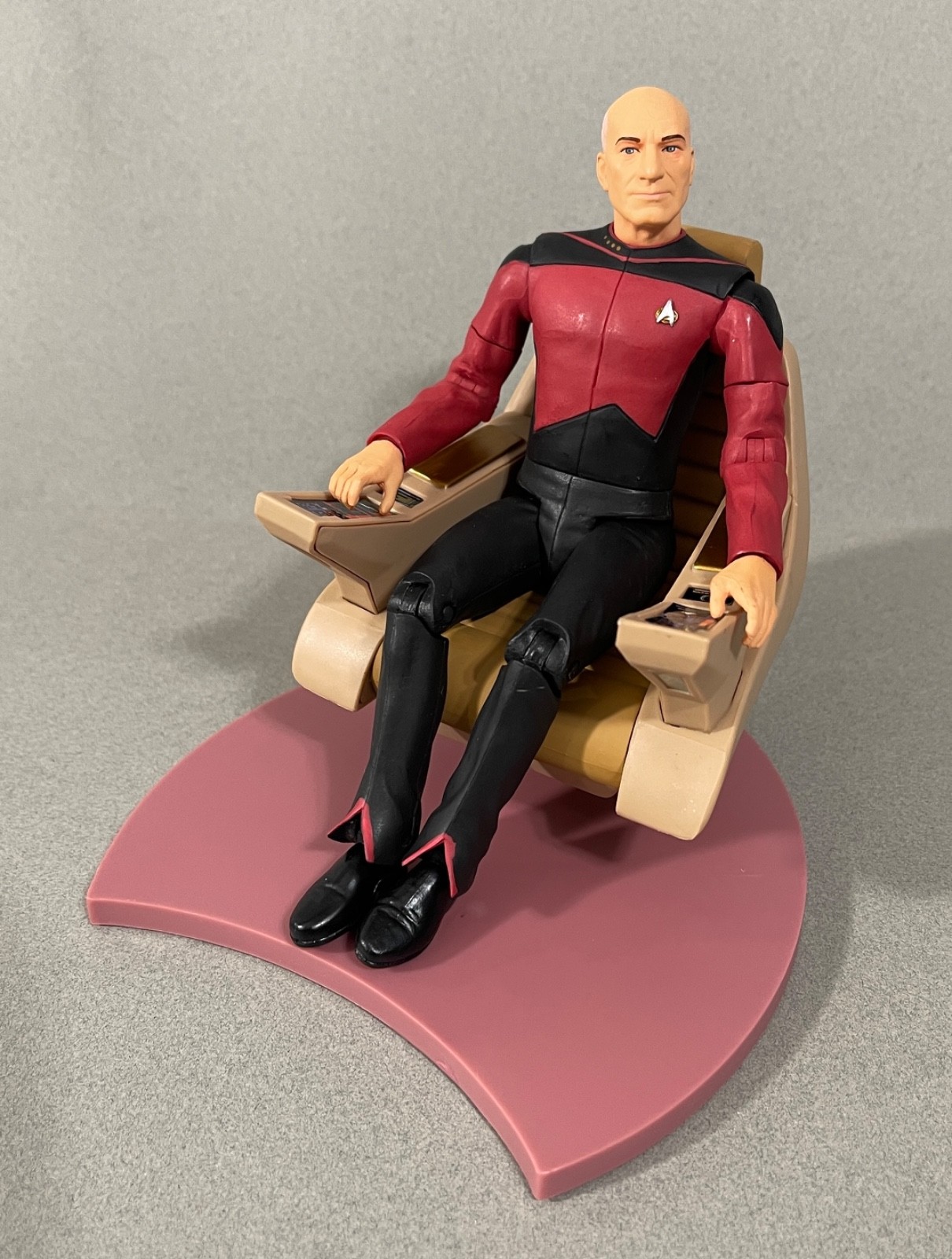 Star Trek TNG Diamond Select Capitano Picard con sedia di comando prossima generazione