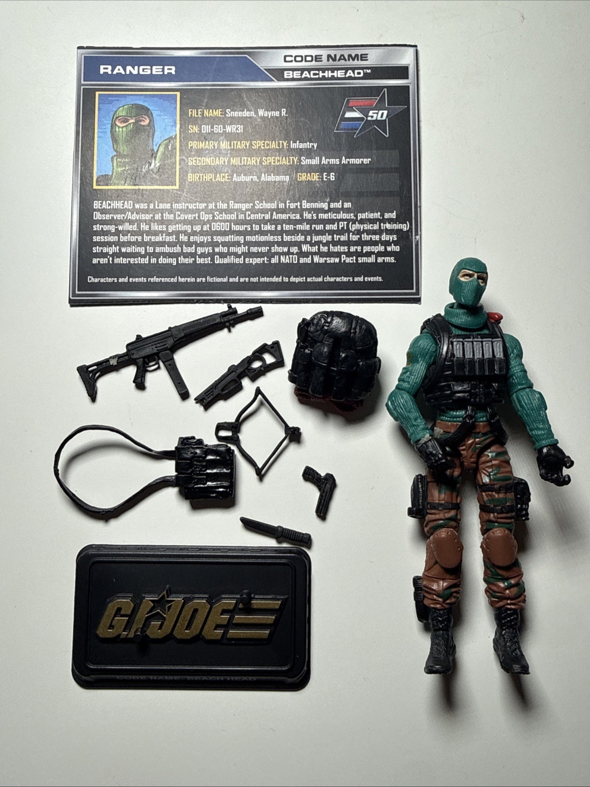 Figurina GI Joe Cobra 50° Anniversario 2015 TRU Exclusive Beach Head
