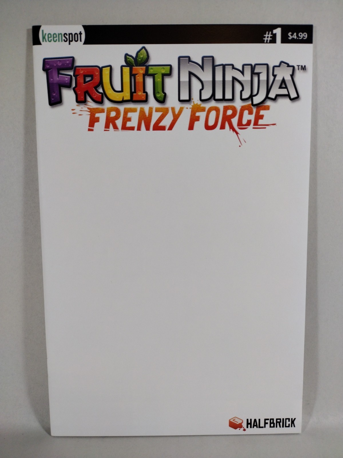 Fruit Ninja Frenzy Force 1 (2018) Kespot copertina schizzo vuota variante fumetto quasi nuovo
