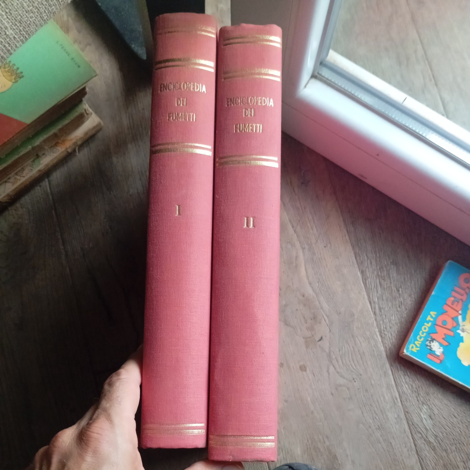 2 Volumi Cartonati Enciclopedia Dei Fumetti Completa 1970 Sansoni Rilegata