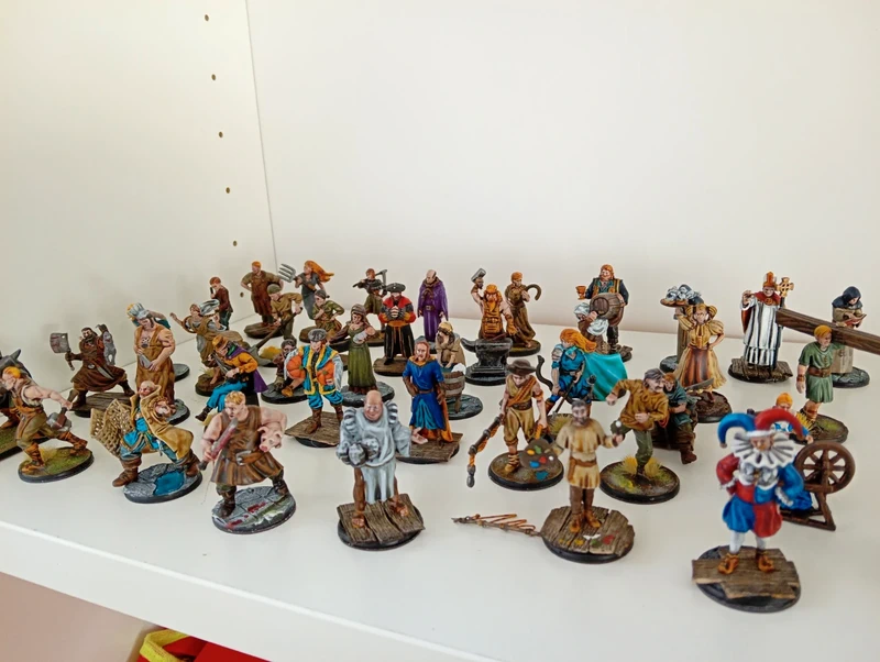 Figurines villageois Fantasy x40