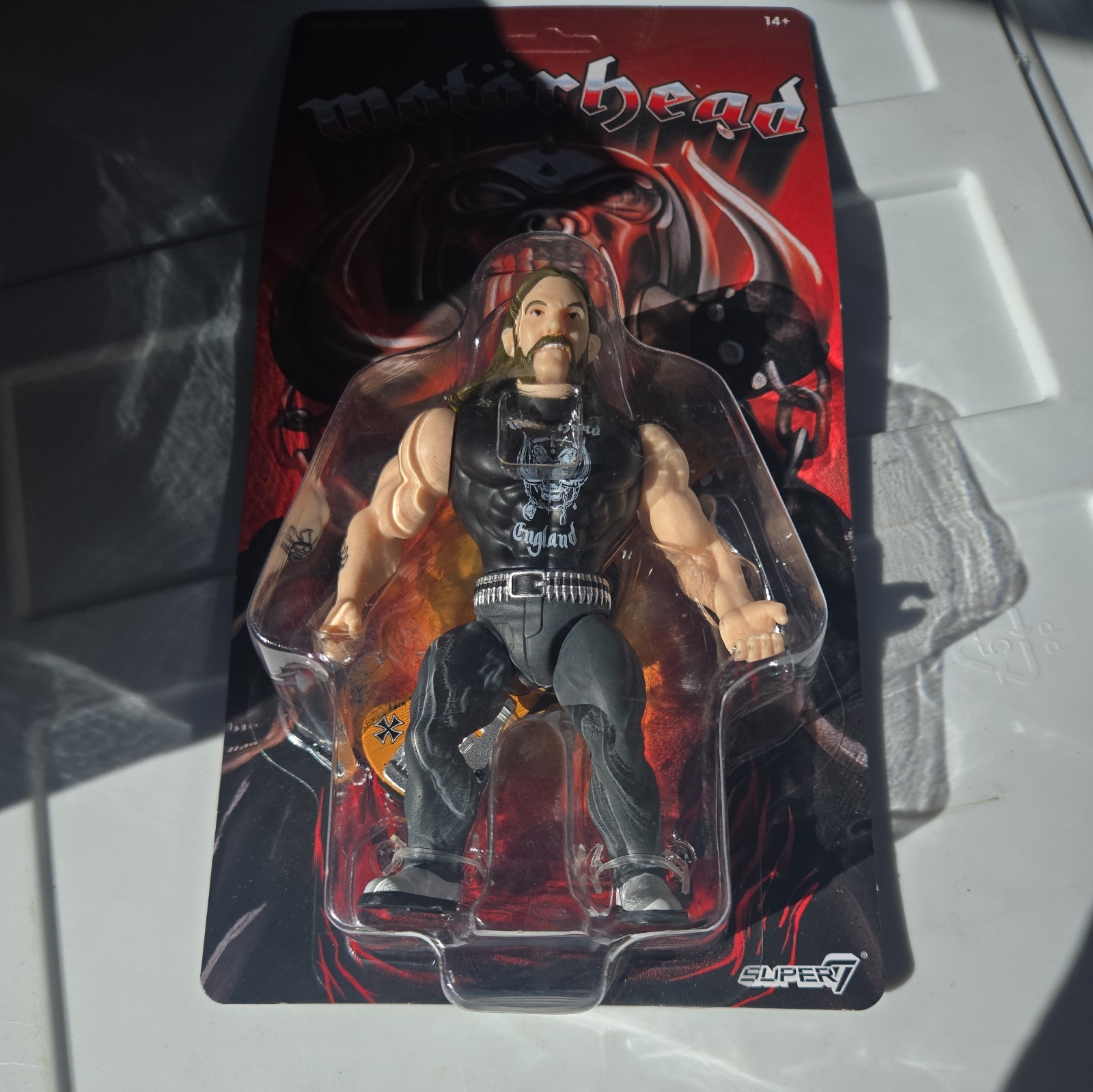 Super7 Lemmy Kilmister (Motorhead) Vintage 5.5" Action Figure Wave 1 with Guitar