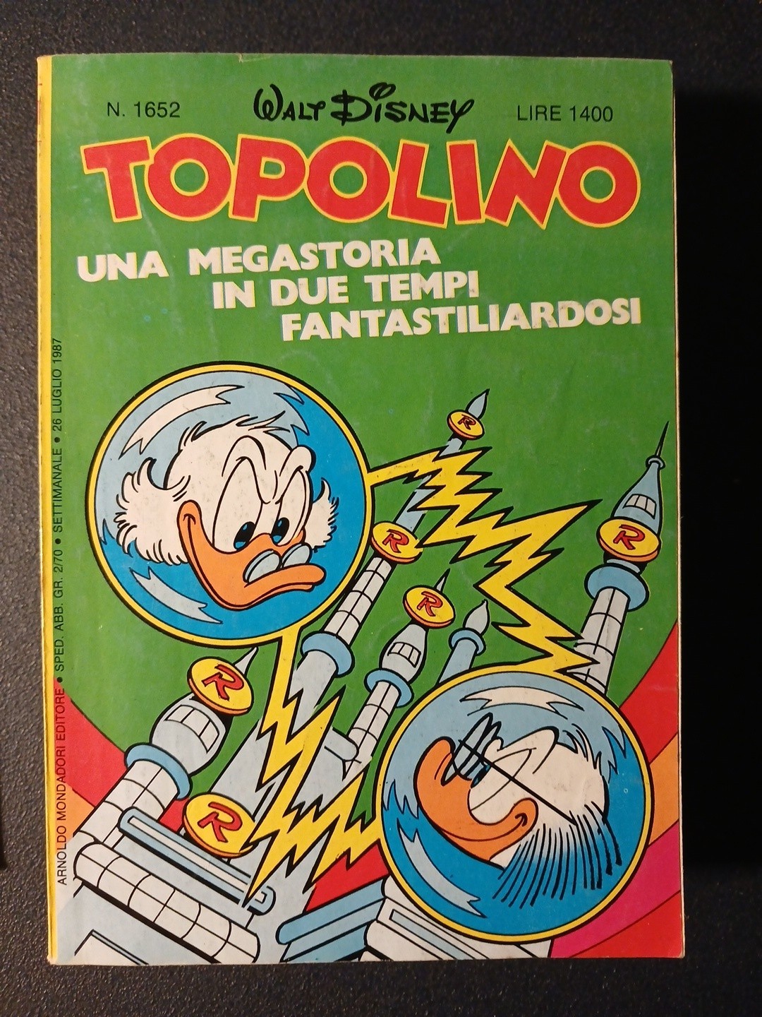 Topolino nr.1652 (edizioni Mondadori,1987)