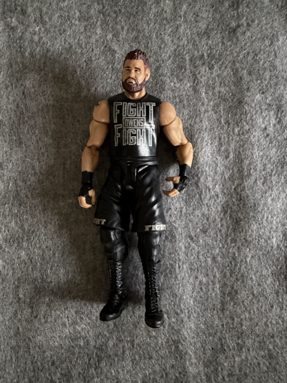 WWE Kevin Owens Mattel Action Figure Fight Owens Fight Shirt KO Wrestling Toy