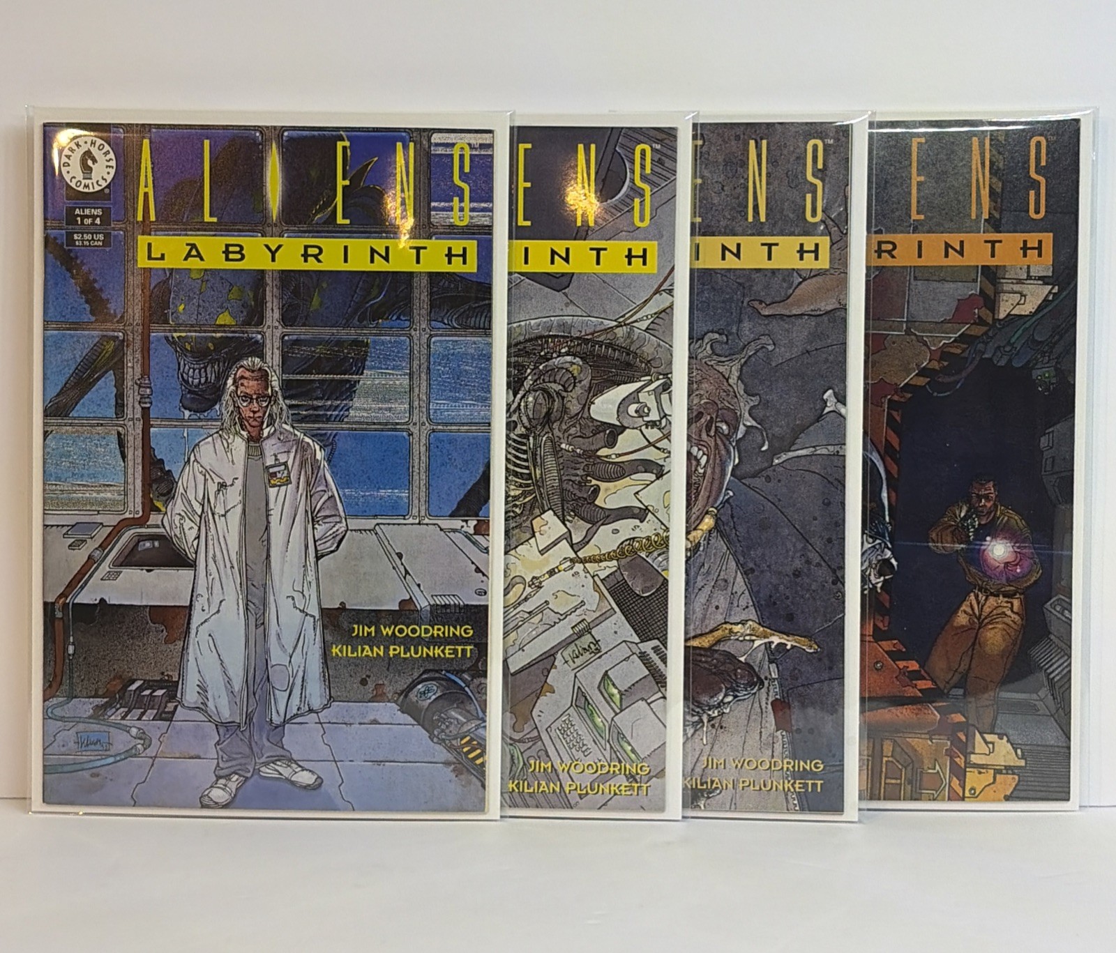 Aliens Labyrinth #1-4 Mini serie completa! Lotto set fumetti Dark Horse 1993 ottime condizioni