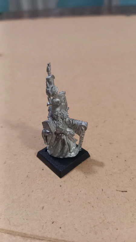 Miniatura Citadel GW (1985) C02 "The Great Waldo" Wizard in Metallo