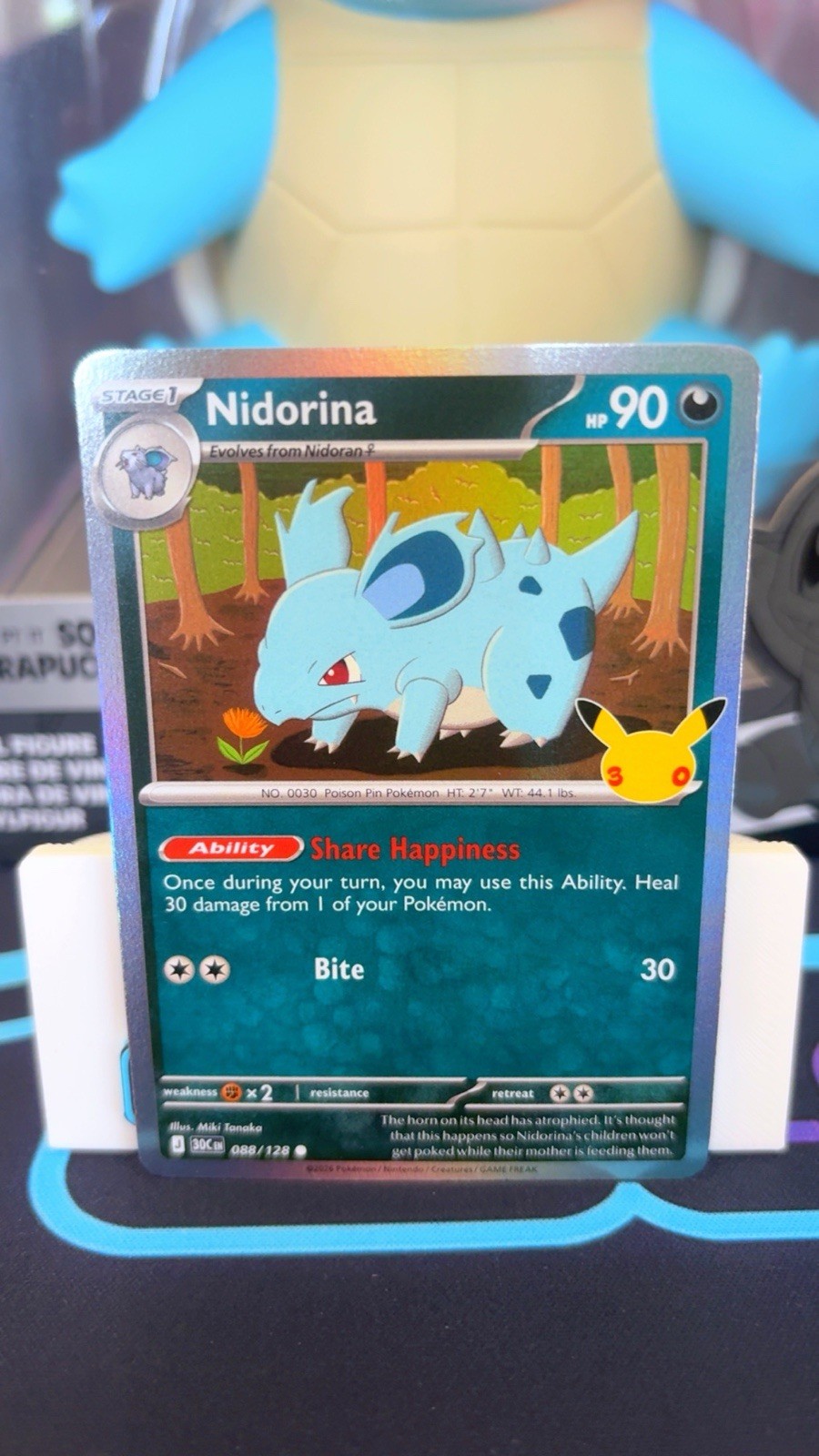 Nidorina Foil ME: 30th Celebration 088/128 NM Anniversary