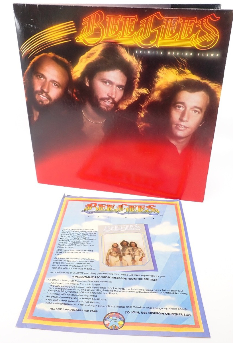 Bee Gees Spirits Having Flown 1979 RSO Records RS 1 3041 Fan Club Insert