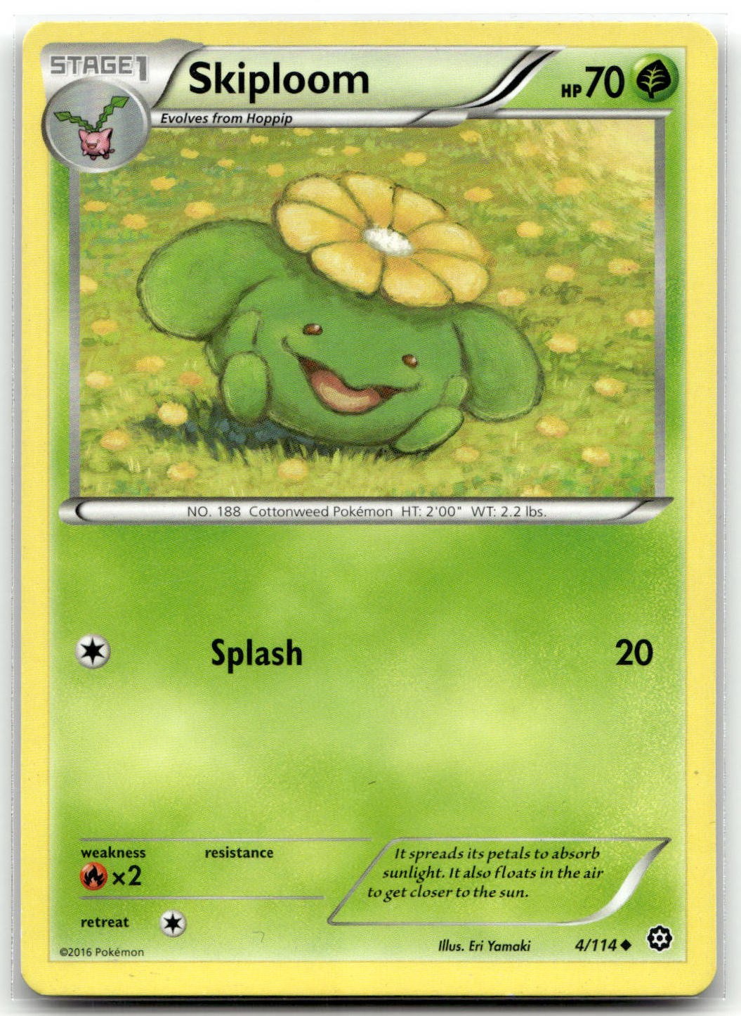 Skiploom 4/114 XY - Steam Siege Pokemon non comune TCG LP
