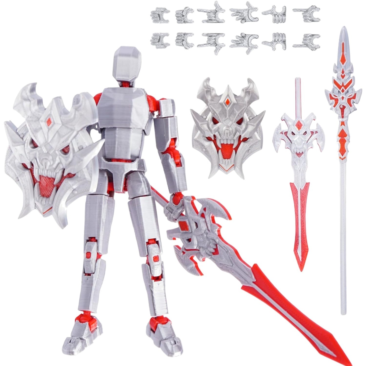 Intricately Designed T13 Poseable Action Figure - 5.4" Educational Play Toy