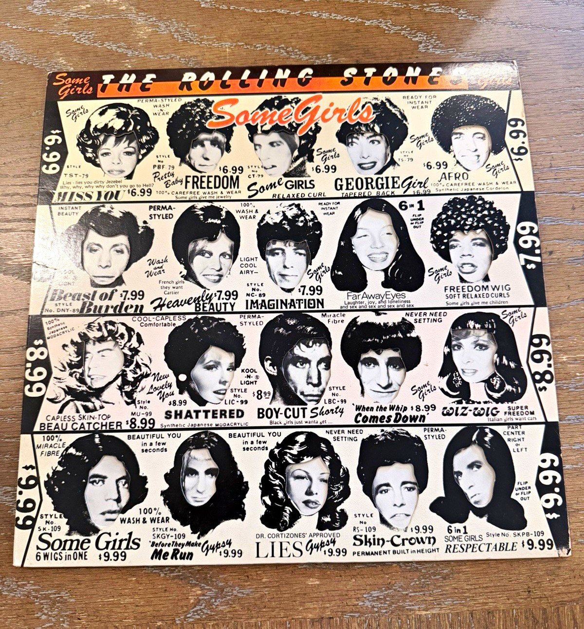 Rolling Stones Some Girls 1978 OG Banned Cover STERLING TJ PRC COC 39108 VG+