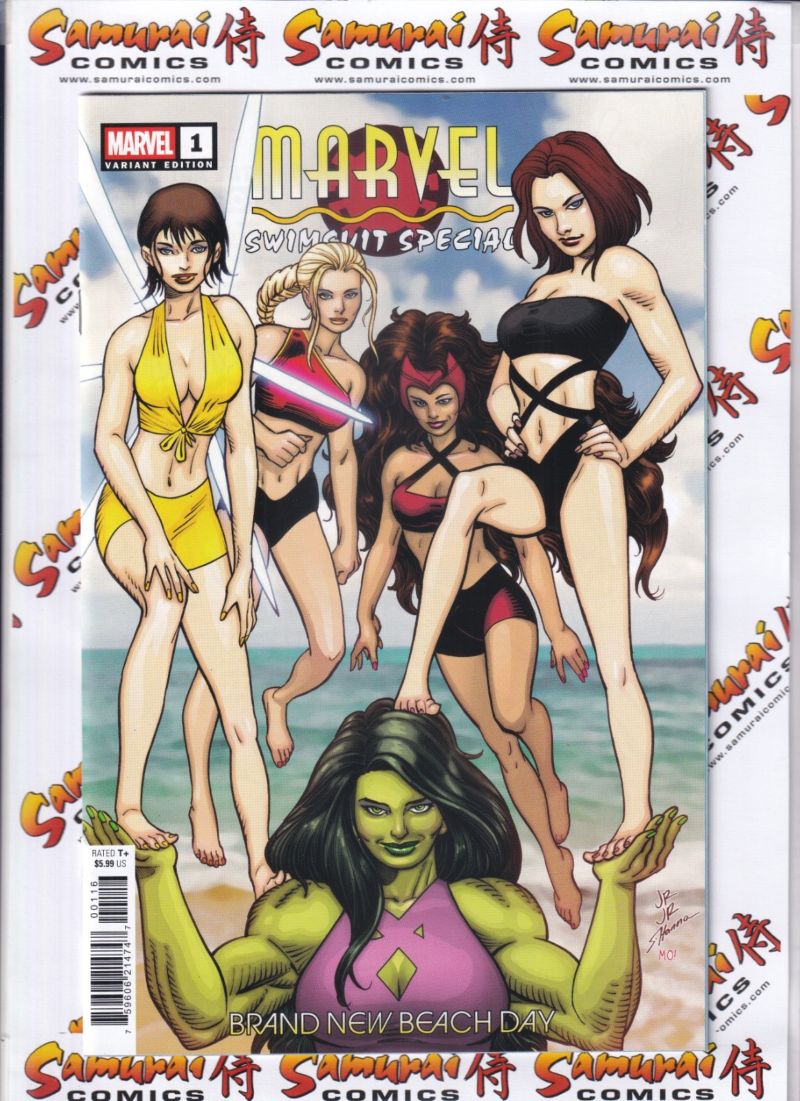Speciale costume da bagno Marvel: nuovissimo Beach Day #1 1:25 Romita Jr. Var scansione reale!