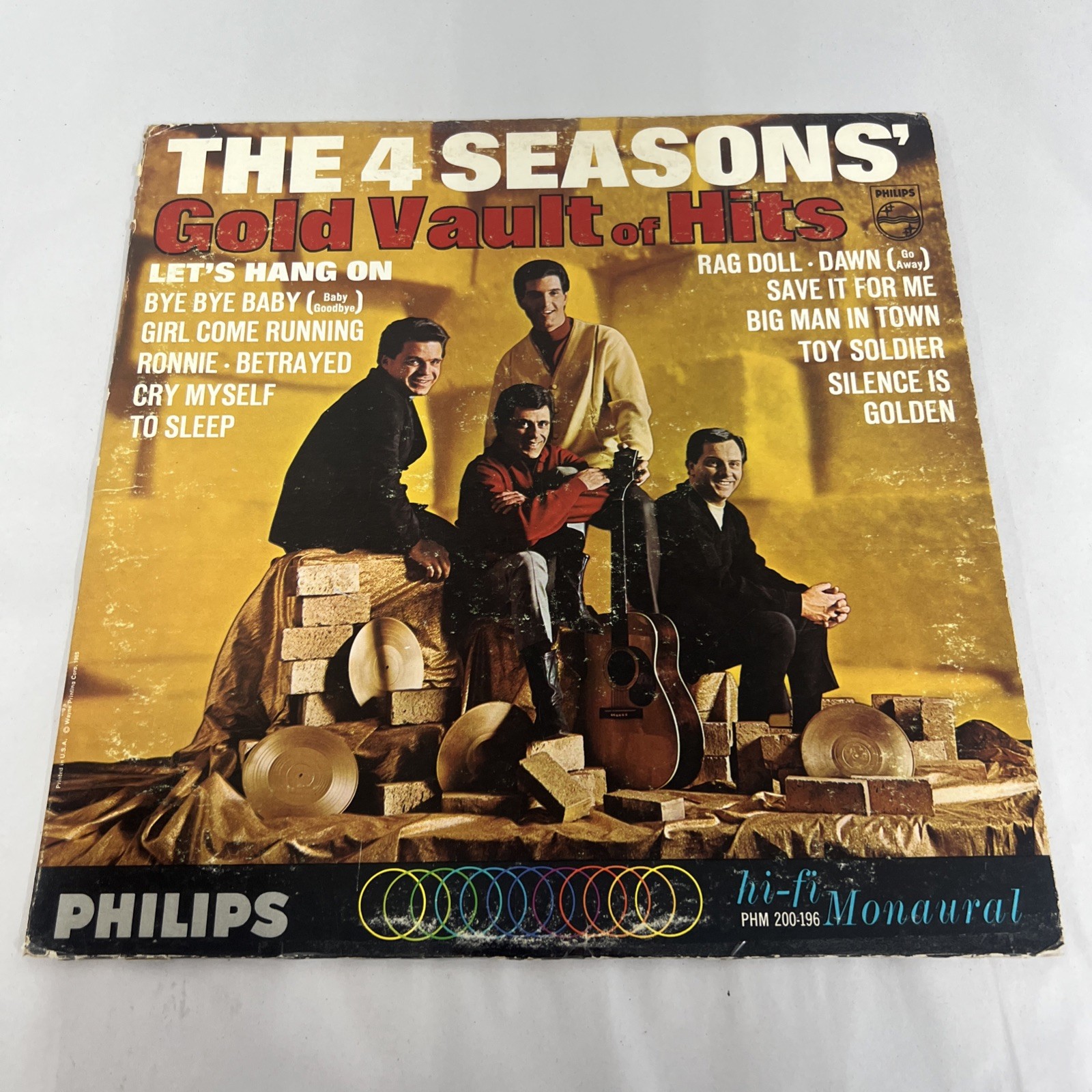 The Four Seasons, Gold Vault of Hits 1965 Philips PHM 200-196 Mono