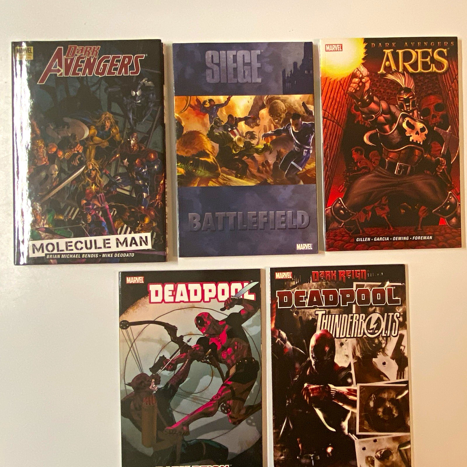 Lotto misto graphic novel tascabile Marvel 5 Trade: Dark Avengers e Dark Reighn