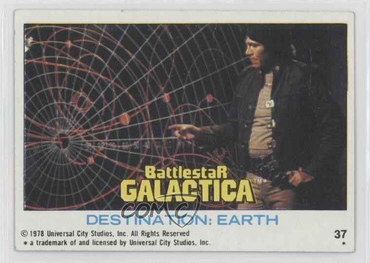 1978 Topps Battlestar Galactica Richard Hatch Destinazione: Terra #37 0ka4