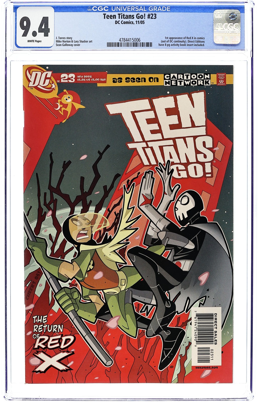Teen Titans Go #23 CGC 9.4 2005 4784415006 1st Non Canon App. Red X