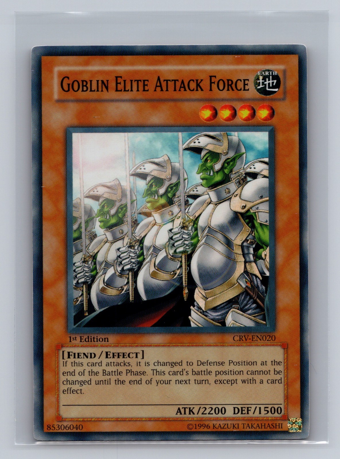 Yugioh Goblin Elite Forza d'Attacco CRV-EN020 Super Rara 1° Edizione NM