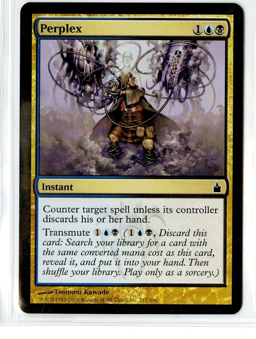 Magic the Gathering MTG Ravnica: City of Guilds #217 Perplex U/B Unc quasi nuovo
