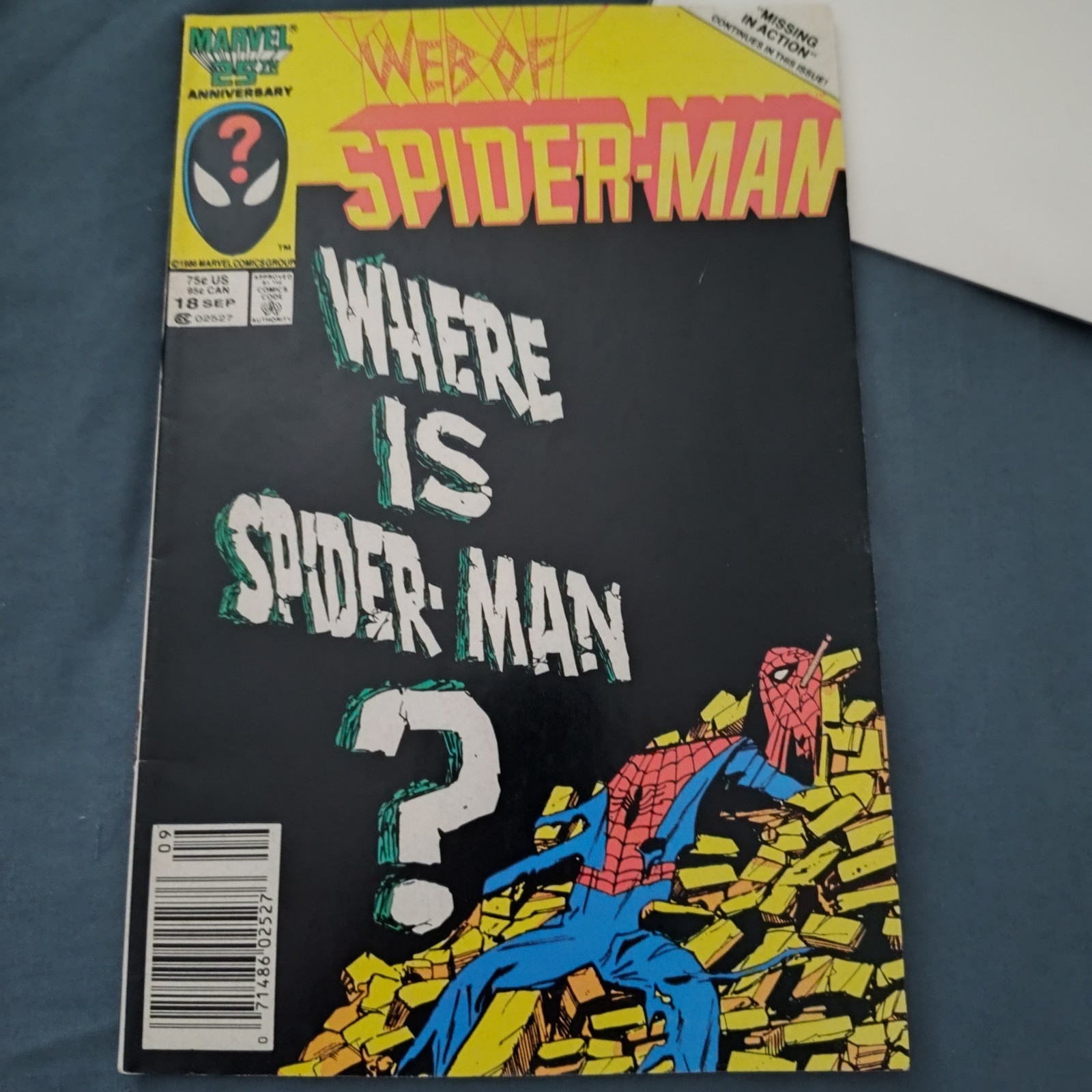 Web of Spider-Man #18c Mark Jewelers Vol. 1 fumetto Marvel Comics 8.0 1986