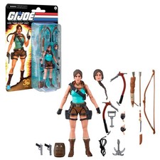 Hasbro GI Joe x Tomb Raider Classified Series Retro Cardback 6" Lara Croft