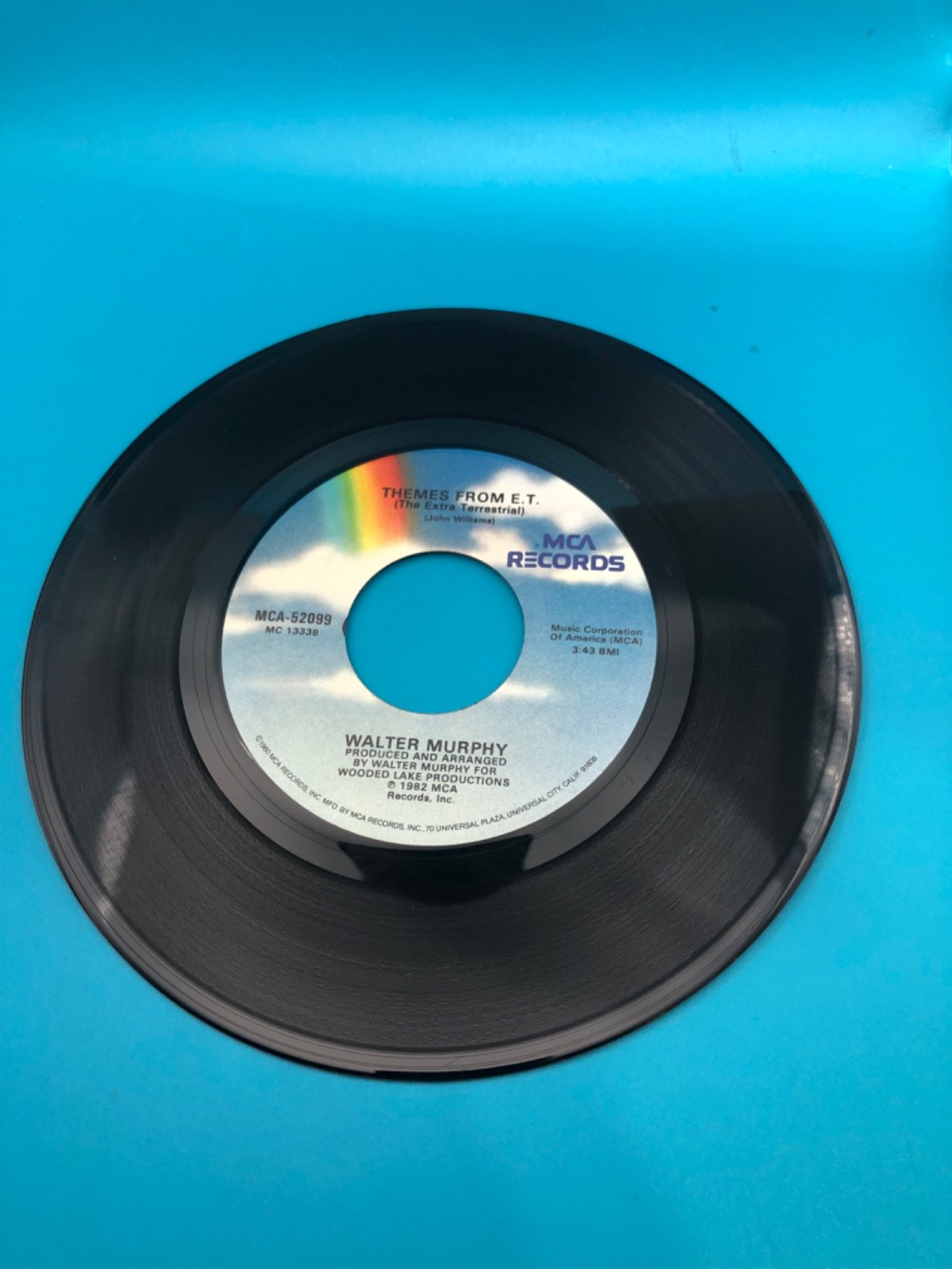 Walter Murphy – Dance To Themes From E.T. 7" Record 1982 MCA Disco Funk 45 RPM