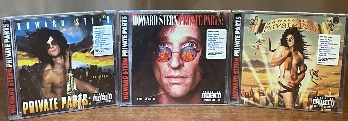 HOWARD STERN Private Parts The Album Soundtrack CD LOT (3) Variant Covers NEW