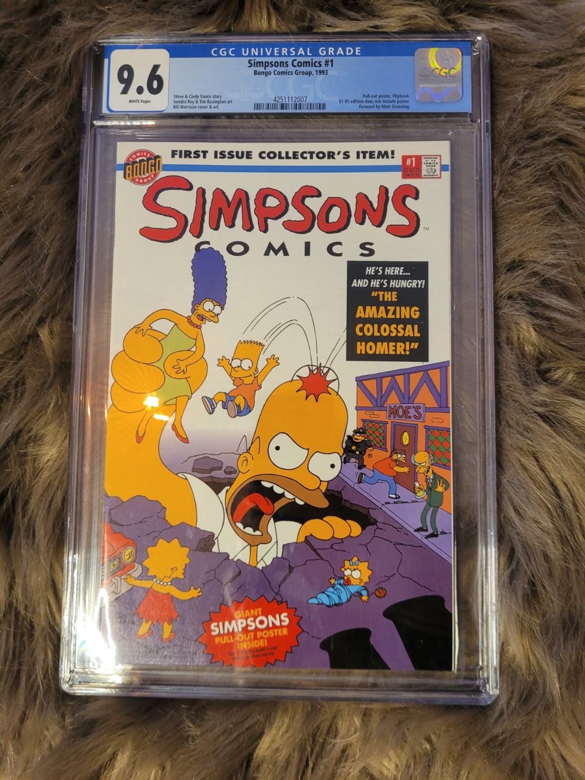 Simpsons Comics #1 (1993) - CGC 9,6 pagine bianche - Bongo Comics numero chiave