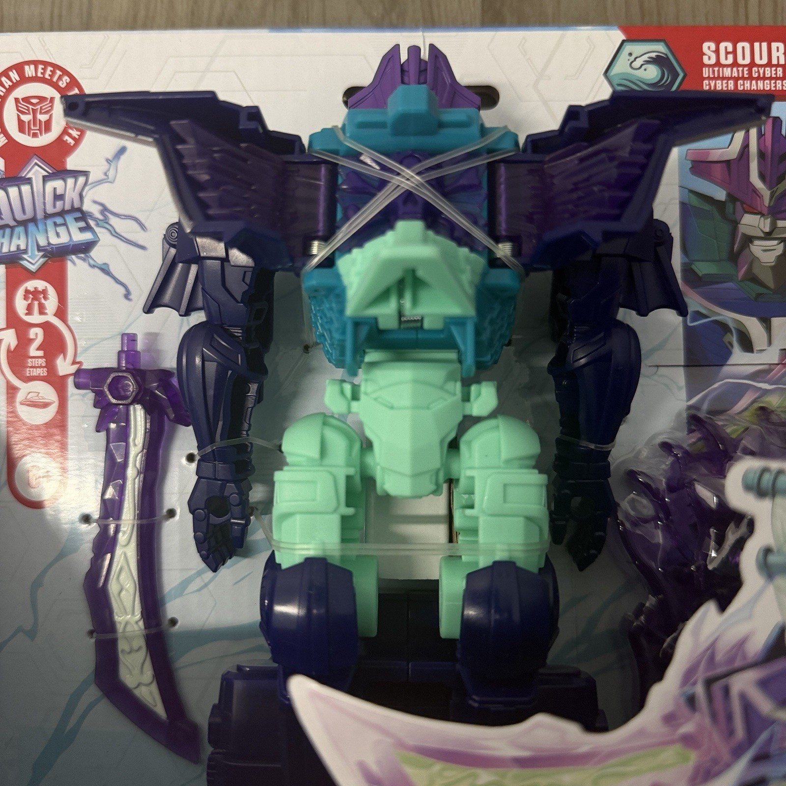 Transformers Cyberworld Scourge Energon Surge Ultimate Cyber Changer Figure NEW