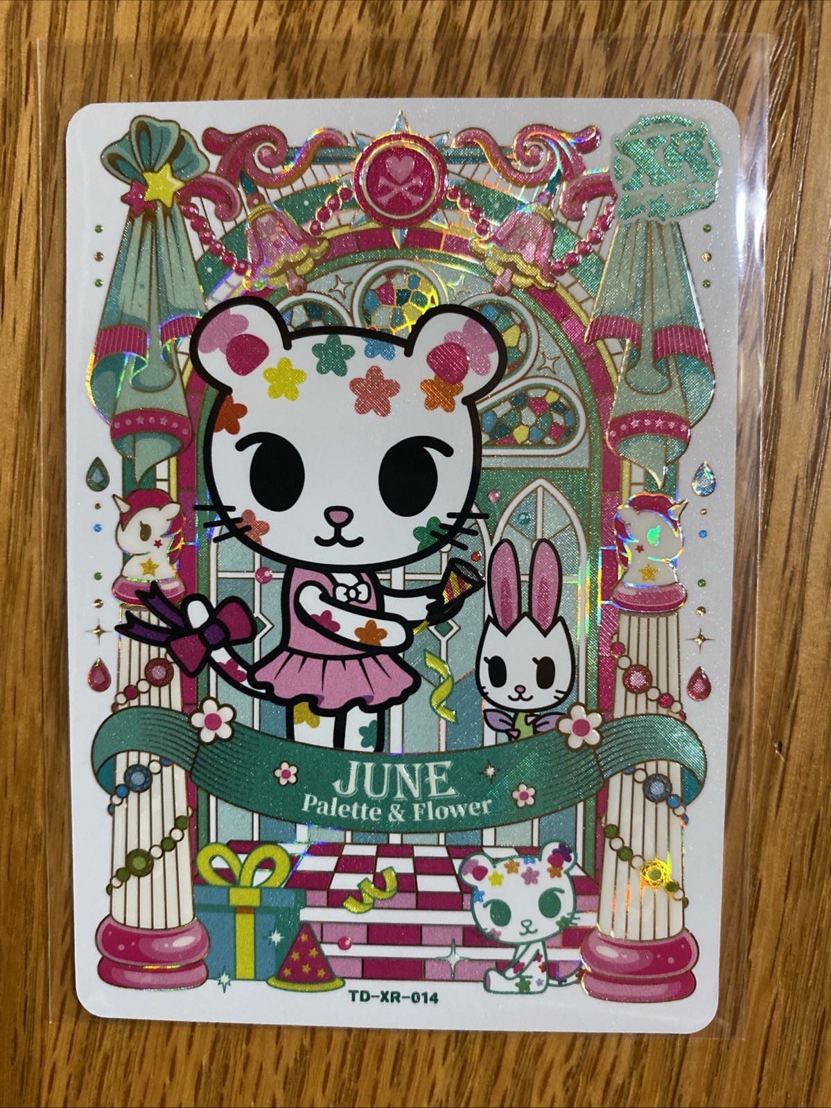 tokidoki TD-XR-014 JUNE Palette & Flower Non-Sport Trading Card 20/06 Holo