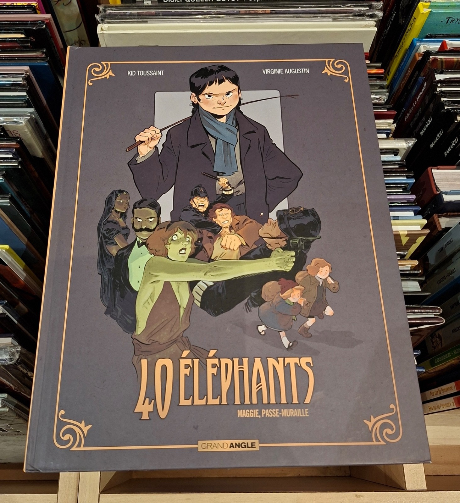 40 éléphants T.2 Maggie _ Augustin - Toussaint _ Bamboo ED°  2018 /  Dédicacé !