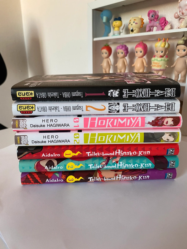Lot mangas Death Note, Horimiya, Toilet-bound Hanako-kun