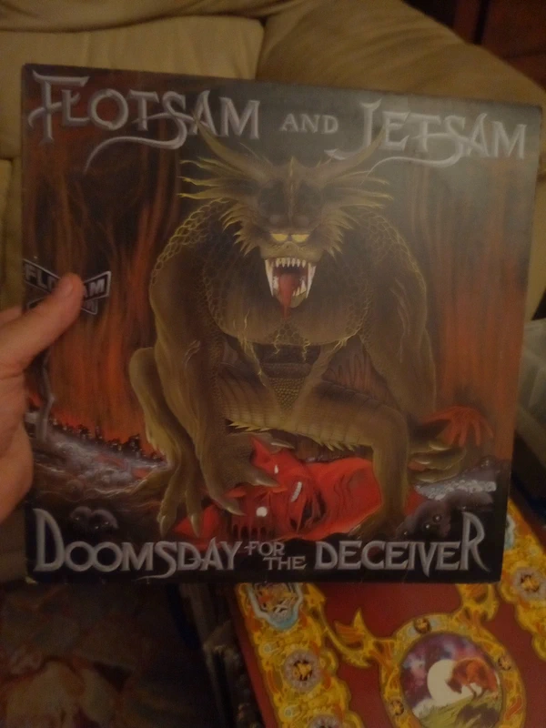 flotsam and Jetsam 'doomsday for the deceiver' lp