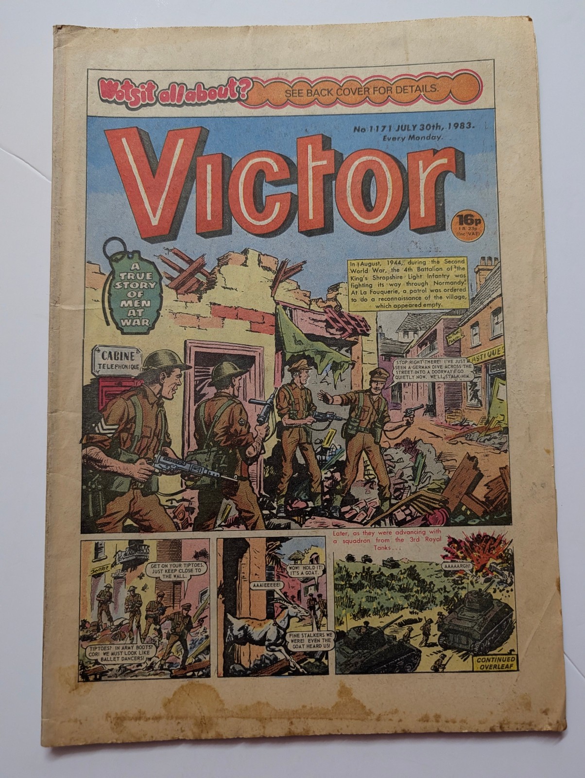 The Victor Comic, No 1171, July 30th 1983.